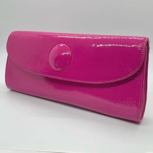 💋🌟HOT PINK Patent Clutch - with coin purse. HOBO International